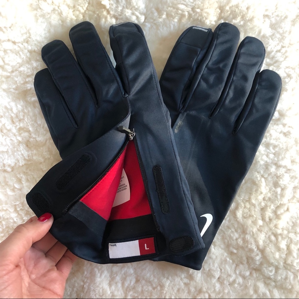 NWT men’s Nike leather Gloves with touchscreen